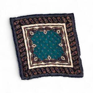 Wool Blend Stylish All Over Paisley Print Scarf -OS